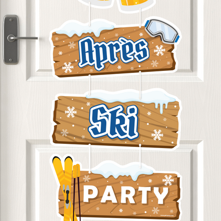Decoración colgante marrón Fiesta Apres Ski 1m