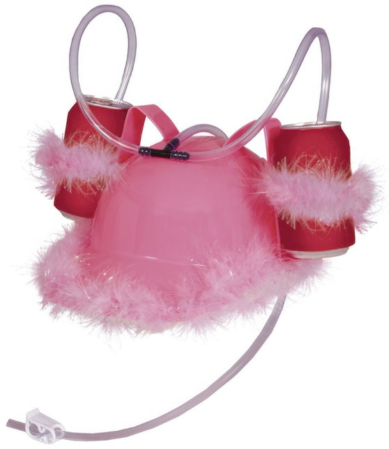 Drankhelm Roze Veren van Fiestas Guirca koop je bij Partywinkel