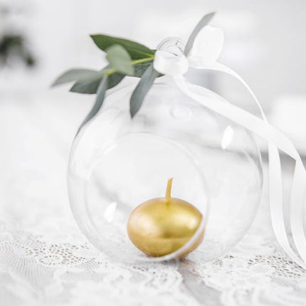 Drijfkaarsen Goud 4cm 50st van Partydeco koop je bij Partywinkel