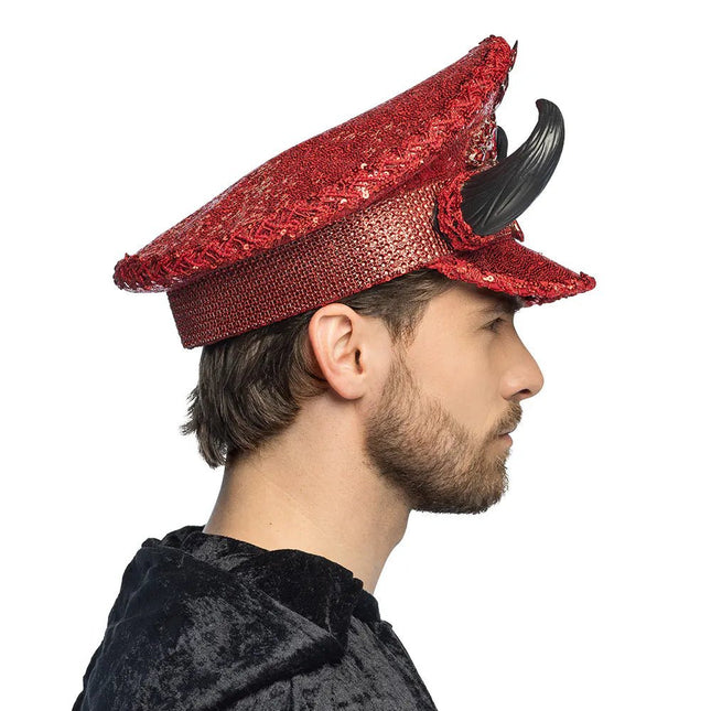 Duivel Pet Rood Glitter van Boland koop je bij Partywinkel