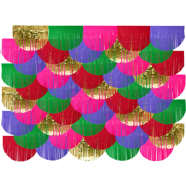 Decoración mural de colores 2m