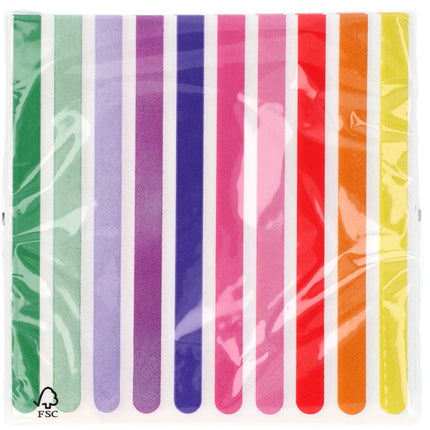 Servilletas Stripetastic 33x33cm /20