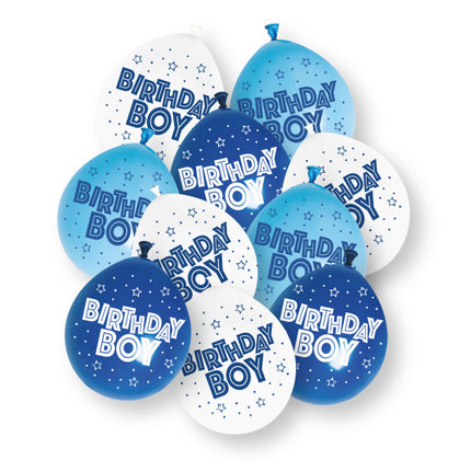10ct Cumpleaños Niño 9" Globos de látex