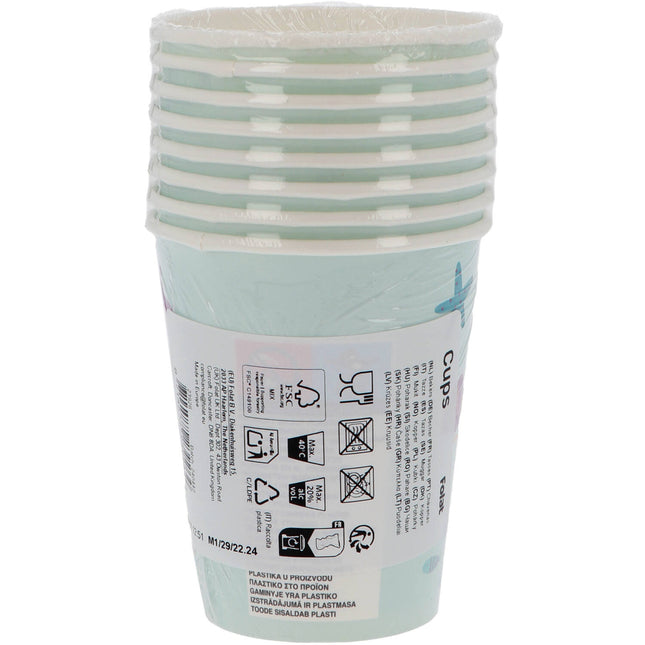 Vasos Sirena 250ml 8uds.