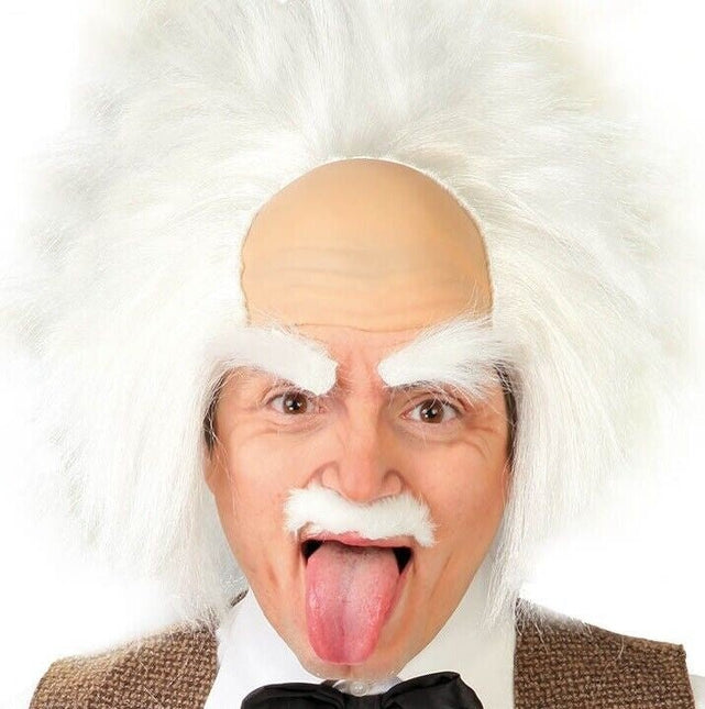 Einstein Pruik Wit van Fiestas Guirca koop je bij Partywinkel