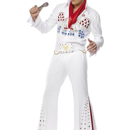 Elvis American Eagle Costume, White Heren van Smiffys koop je bij Partywinkel