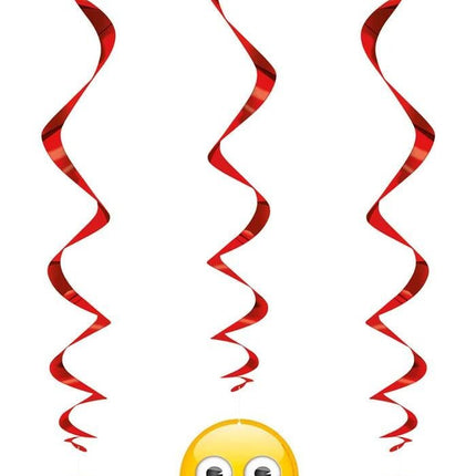 Emoji Hangdecoratie Fun 66cm 3st van Unique koop je bij Partywinkel