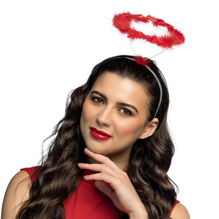 Engel Haarband Rood van Boland koop je bij Partywinkel