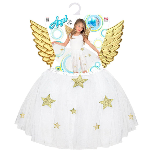 Engel Verkleedset Meisje 2 delig van Widmann koop je bij Partywinkel
