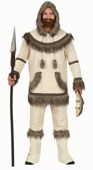 Eskimo Kostuum Heren Beige van Fiestas Guirca koop je bij Partywinkel