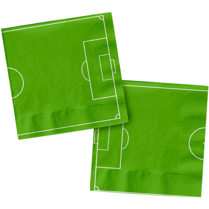 Servilletas Fútbol Verde Claro 33cm 20uds.