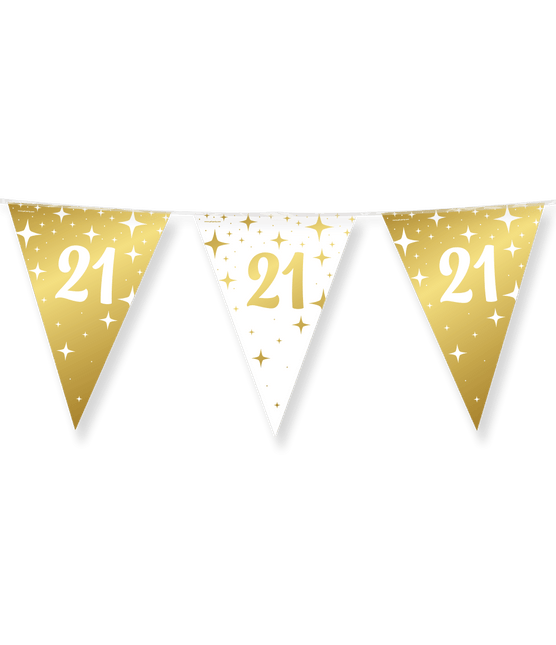 Fancy party Vlaggenlijn folie - 21 van Paper Dreams koop je bij Partywinkel