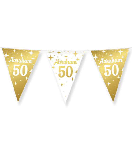 Fancy party Vlaggenlijn folie - Abraham 50 van Paper Dreams koop je bij Partywinkel
