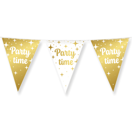 Fancy party Vlaggenlijn folie - Party time van Paper Dreams koop je bij Partywinkel