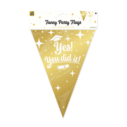 Fancy party Vlaggenlijn folie - You did it! van Paper Dreams koop je bij Partywinkel