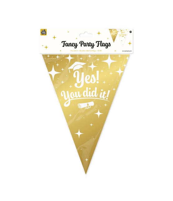 Fancy party Vlaggenlijn folie - You did it! van Paper Dreams koop je bij Partywinkel