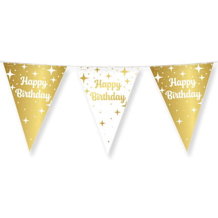 Fiesta de disfraces Flag line foil - Feliz cumpleaños