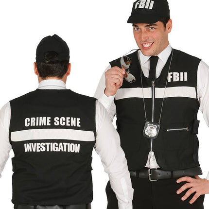 Fbi Vest en Pet van Fiestas Guirca koop je bij Partywinkel