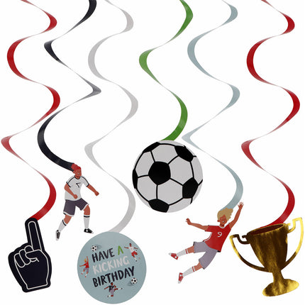 Fútbol Colgante Decoración 6pcs