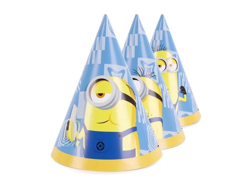 Feesthoedjes Minion Blauw Geel 16cm van Partydeco koop je bij Partywinkel
