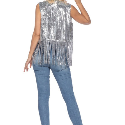 Festival Vest Zilver Dames van Wilbers & Wilbers koop je bij Partywinkel