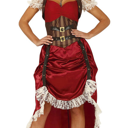 Disfraz Steampunk Damas Rojo