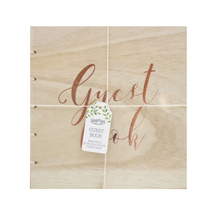 Libro de Visitas Madera 22cm