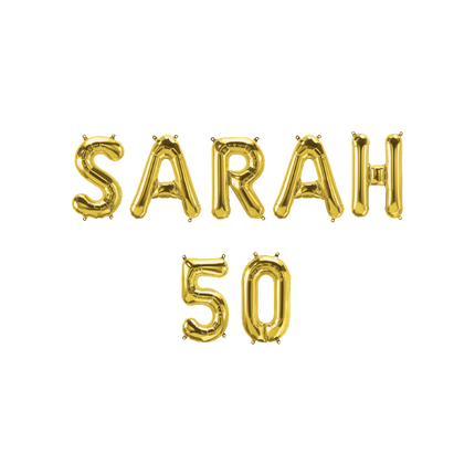 Globos de Oro Set 50 Años Sarah 1.9m