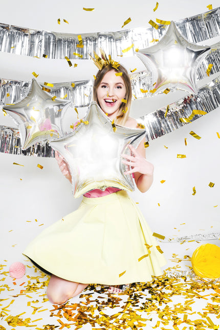 Cañón Confetti Oro Metálico 40cm