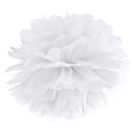 Pompón Blanco 25cm