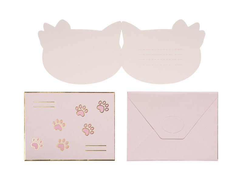 Invitaciones Gato 13cm 6pcs
