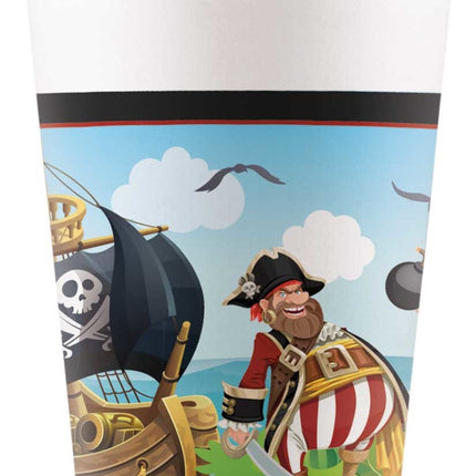 Vasos piratas 8uds.