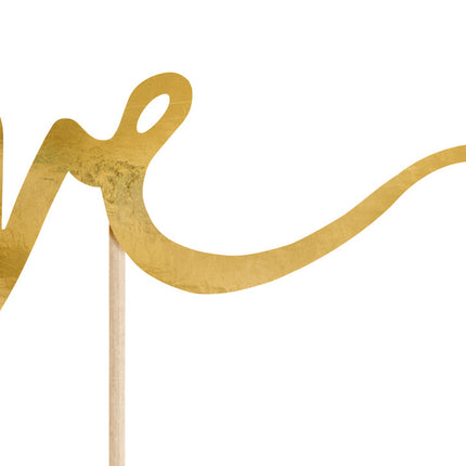 Adorno para tarta Love Gold 17cm