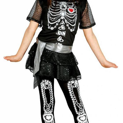 Disfraz Halloween Niño Vestido Esqueleto Diamante