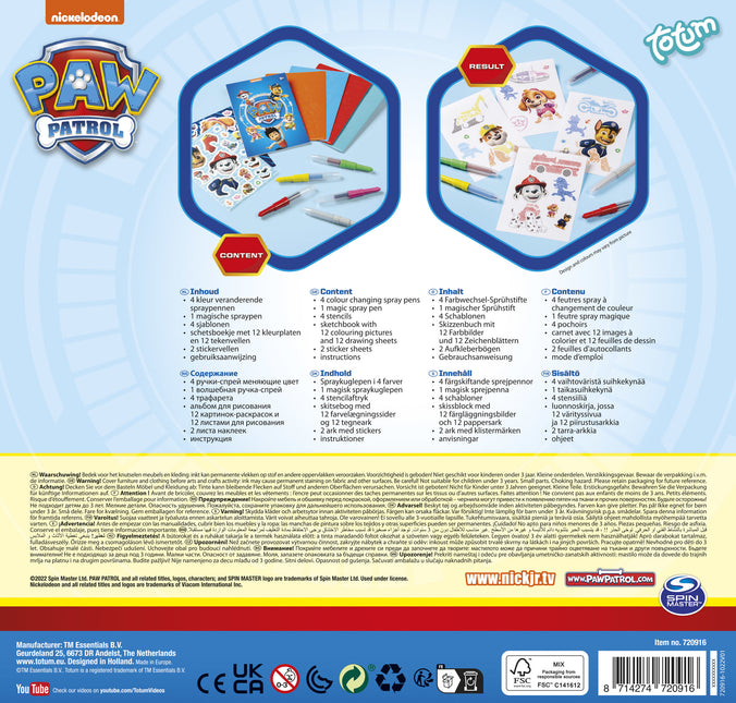Rotuladores en spray Paw Patrol