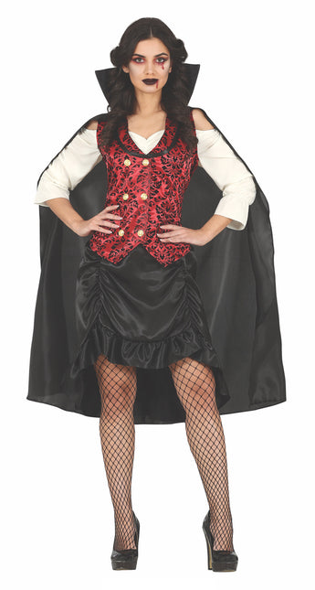 Disfraz de vampiresa de Halloween para mujer
