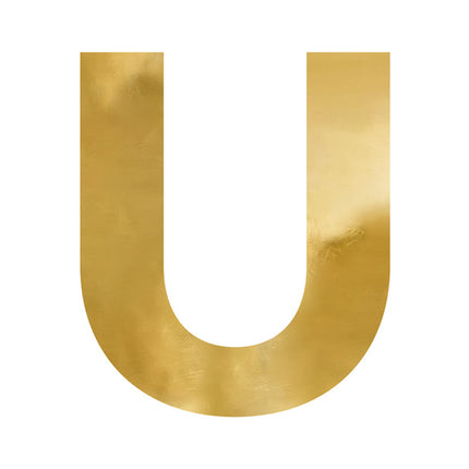 Espejo letra U Oro 61cm