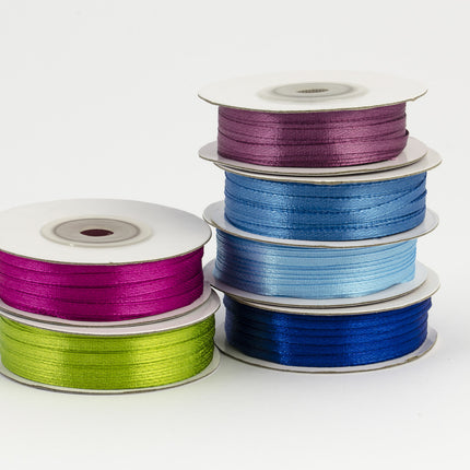 Cinta de raso fucsia 3mm 50m
