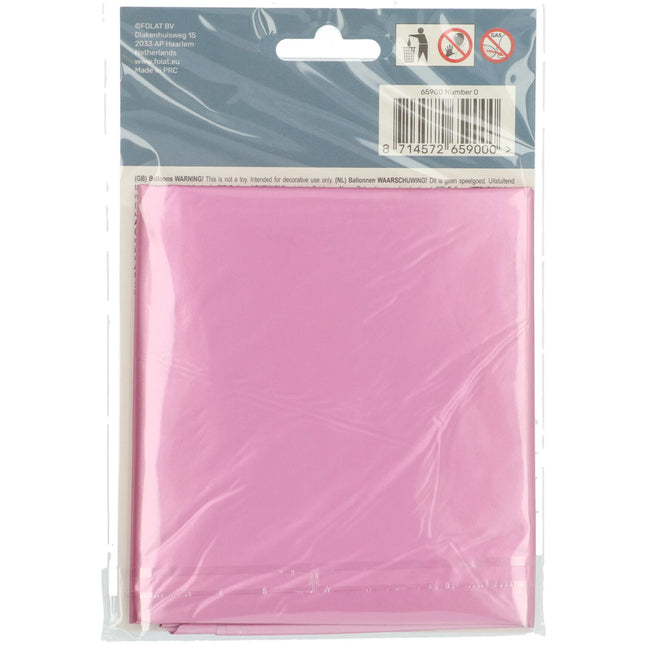 Globo Foil Figura 0 Rosa Mate XL 86cm vacío