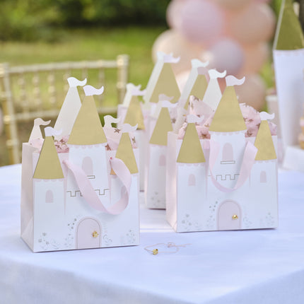 Bolsa fiesta Princesas Castillo 16.5cm 5pcs