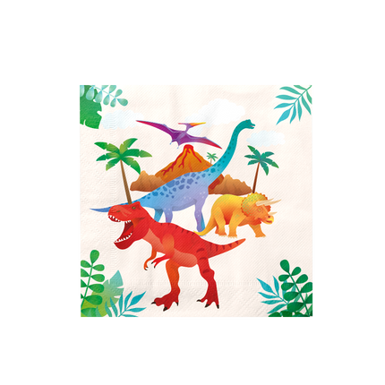 Servilletas Dino 16cm 16uds