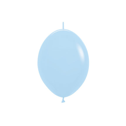 Globos Azul Mate Pastel 15cm 50pcs