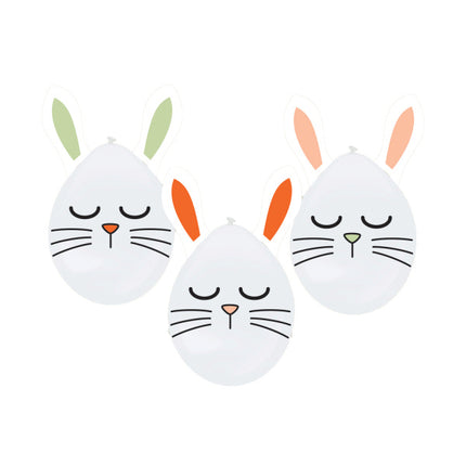 Conejo de Pascua Globos 30cm 3pcs