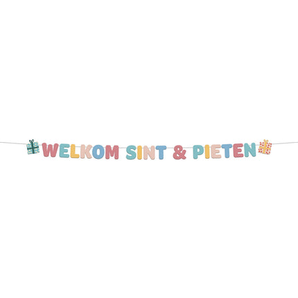 Cartel Welcome Sint & Piet 1,5m