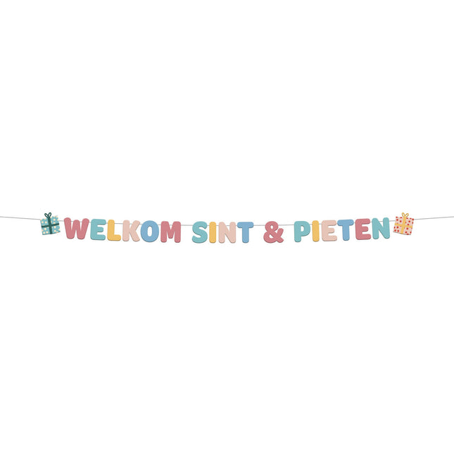 Cartel Welcome Sint & Piet 1,5m