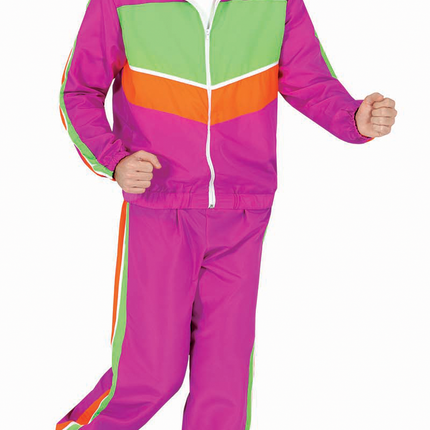 Traje de gimnasia rosa