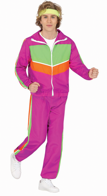 Traje de gimnasia rosa