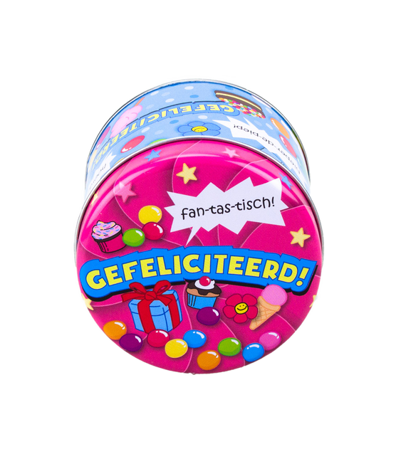 Bote de caramelos Felicidades 9cm