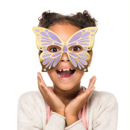 Máscaras de Mariposa de Colores 19cm 8uds.