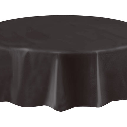 Mantel Negro Redondo Compacto 2,13m